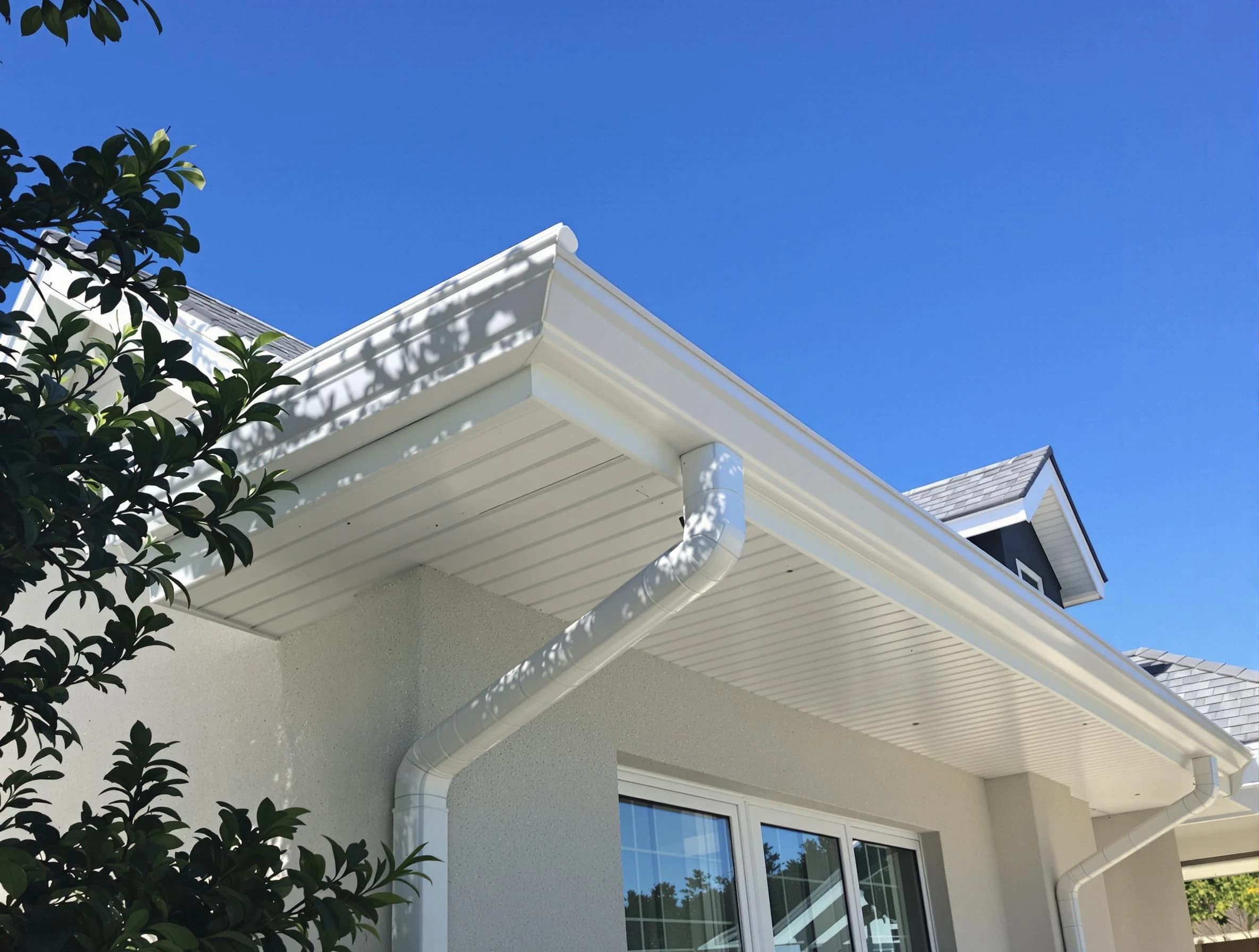 Custom-fit rain gutter system by North Olmsted Roofing Company in North Olmsted, OH