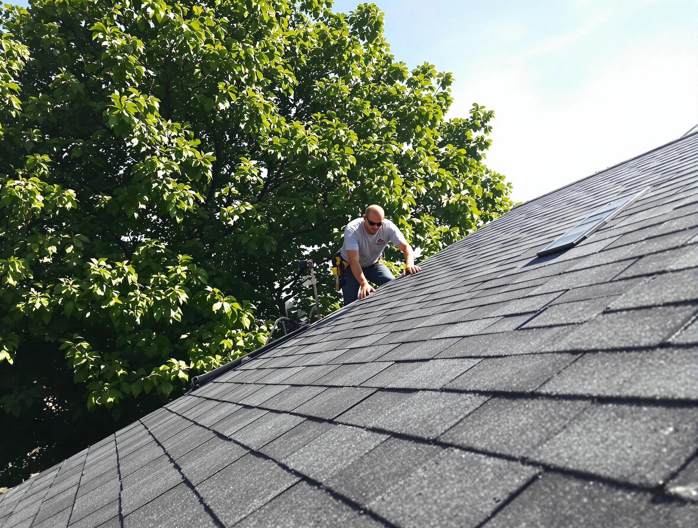 Certified roofers from North Olmsted Roofing Company working in North Olmsted, OH